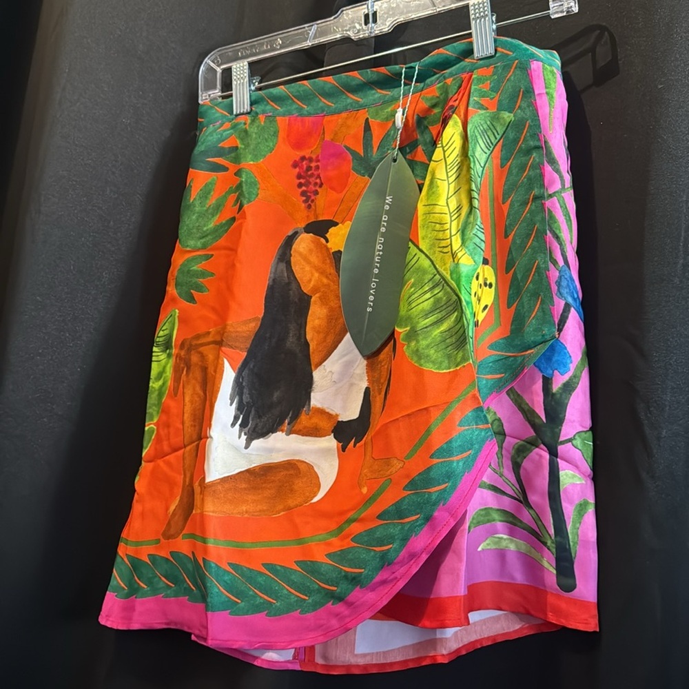 Farm Rio Wrap vibrant tropical Skirt Womens S 4-
6 Tropical Beach Party Cover - Picture 6 of 9